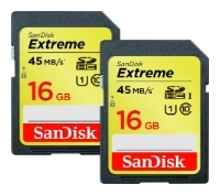 Sandisk Extreme SDHC UHS Class 1 45MB/s