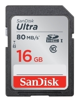 Sandisk Ultra SDHC Class 10 UHS-I 80MB/s