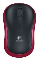 Logitech Wireless Mouse M185 Black-Red USB