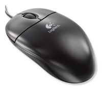Logitech Optical Wheel Mouse Black PS/2
