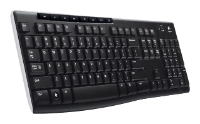 Logitech Wireless Keyboard K270 Black USB